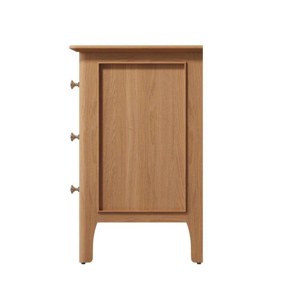 Bergen Oak Extra Large Bedside Table