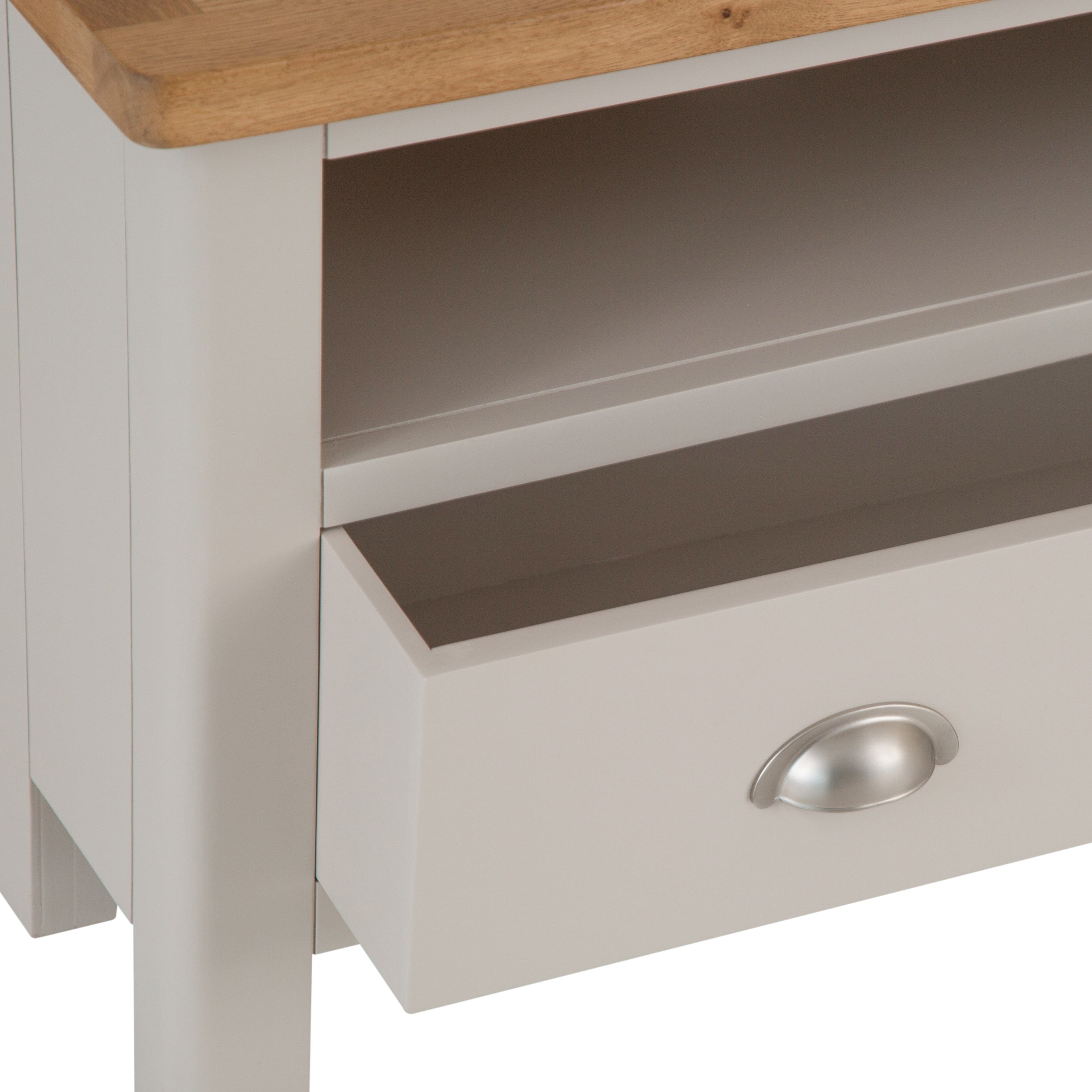 Rutland Painted Oak Corner TV Unit