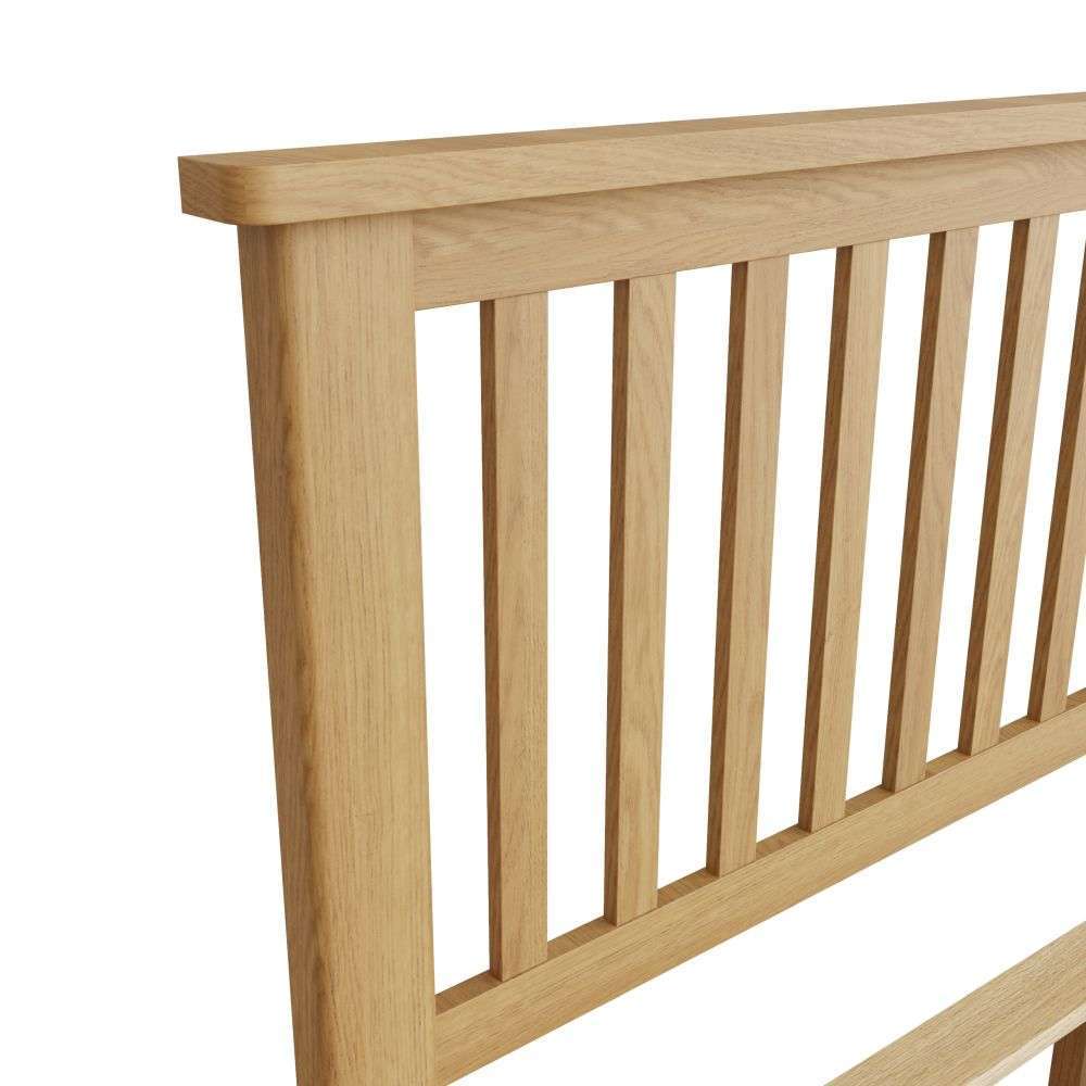 Rutland Oak Double Bed Frame