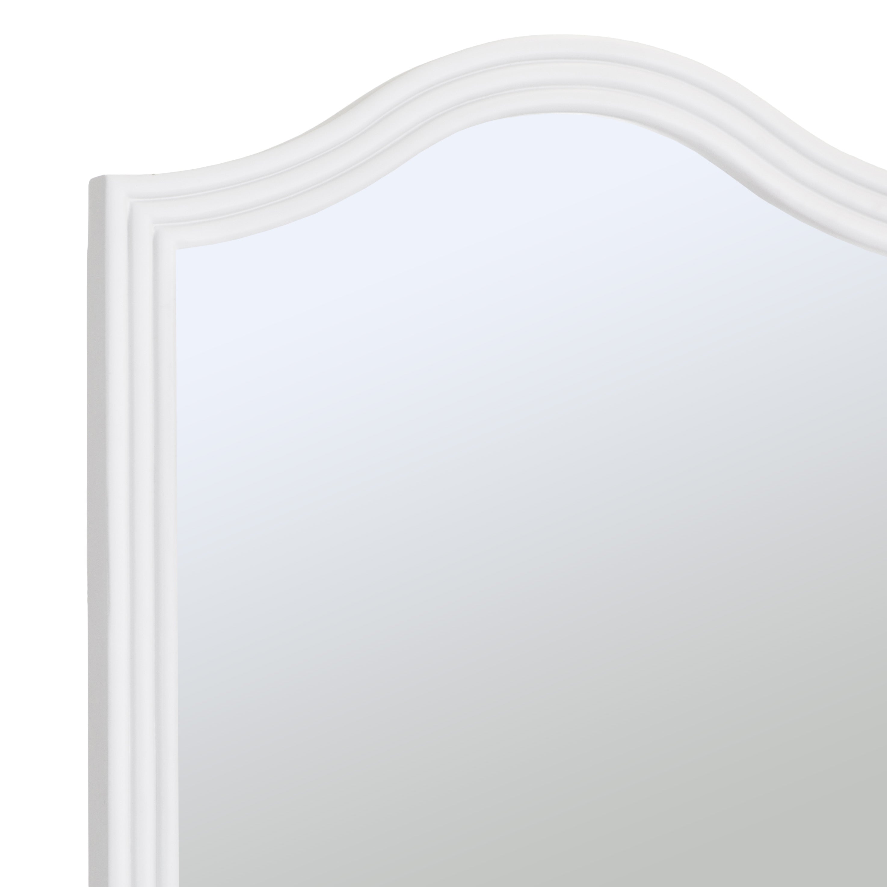 Foxton White Painted Cheval Mirror