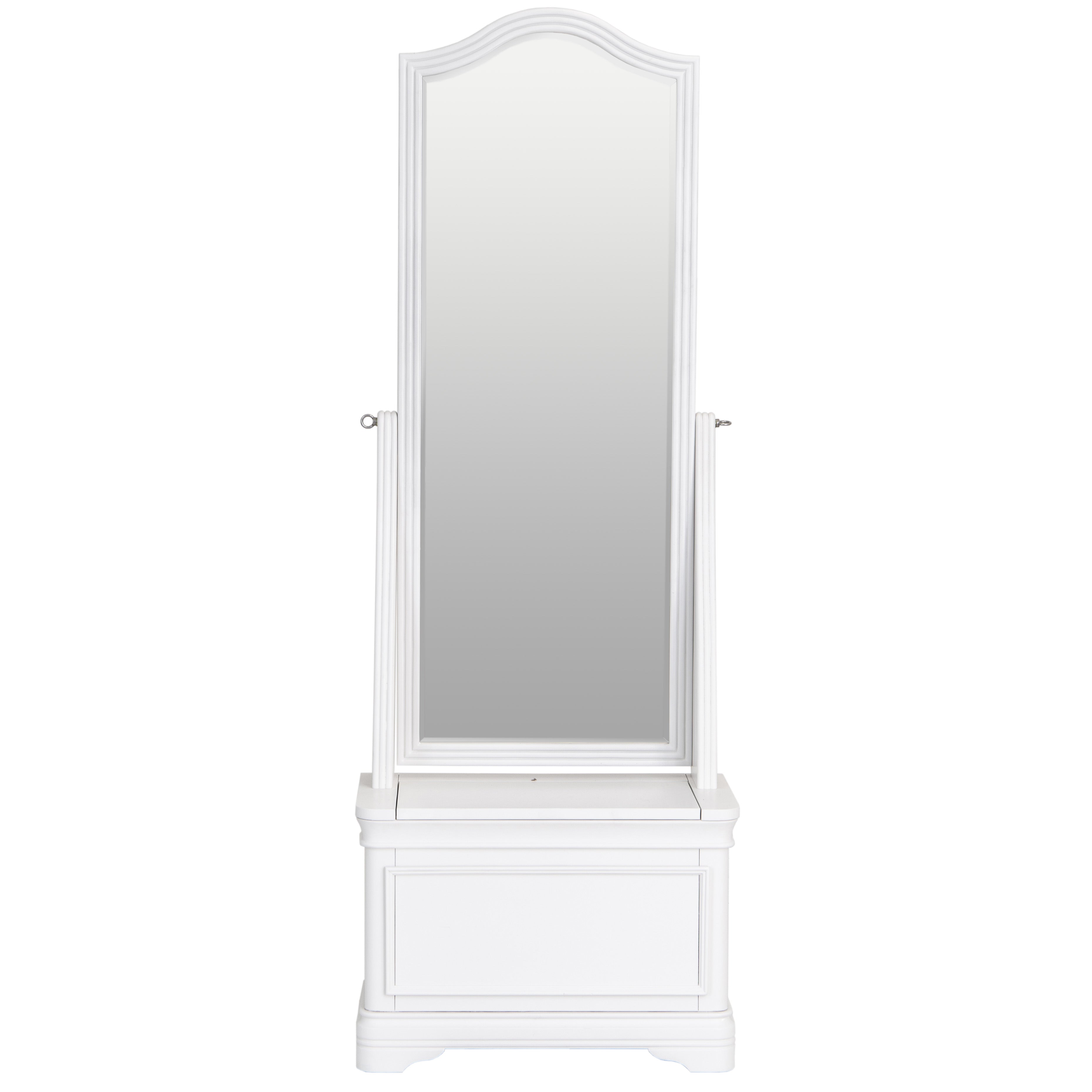 Foxton White Painted Cheval Mirror