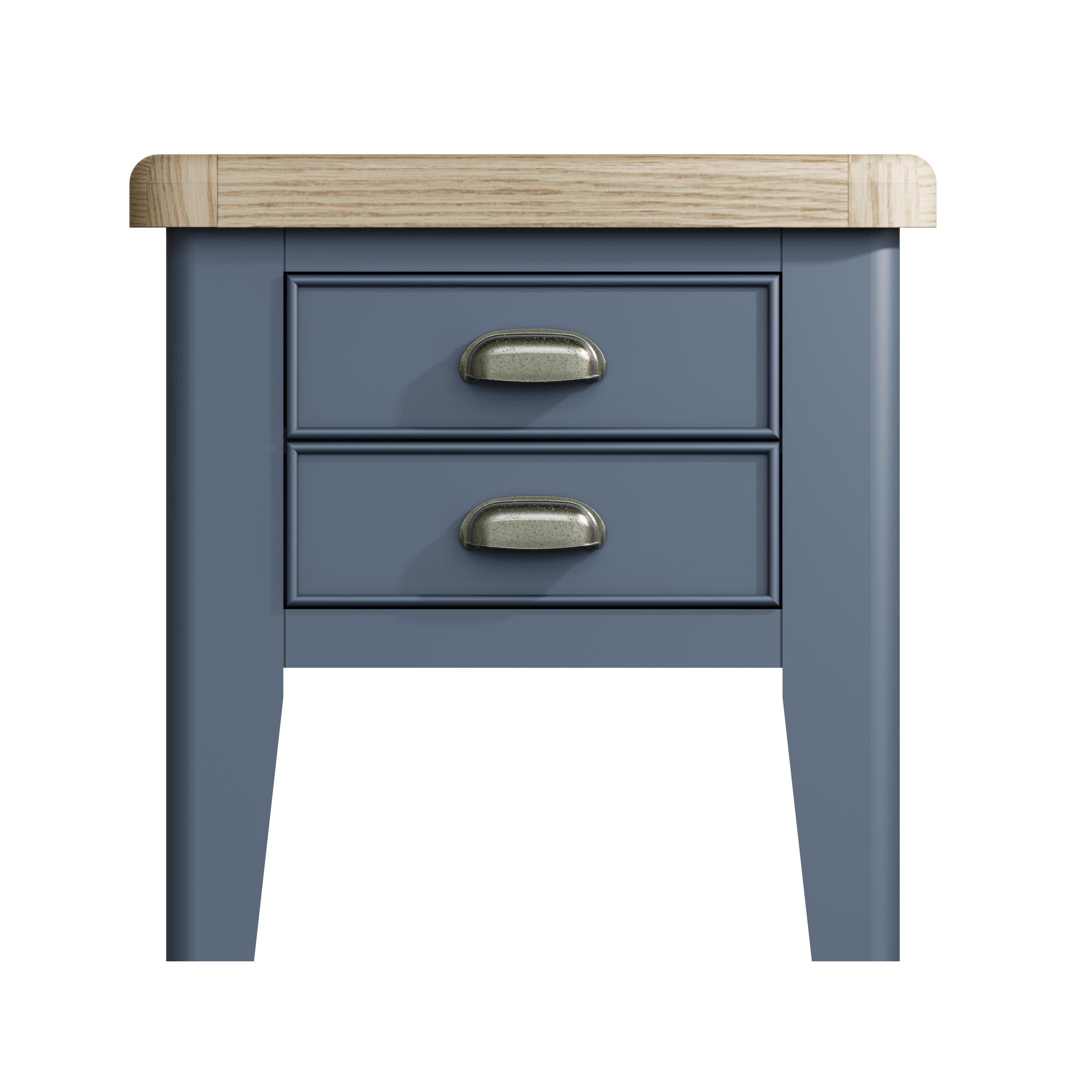 Wessex Smoked Oak Blue Painted Lamp Table