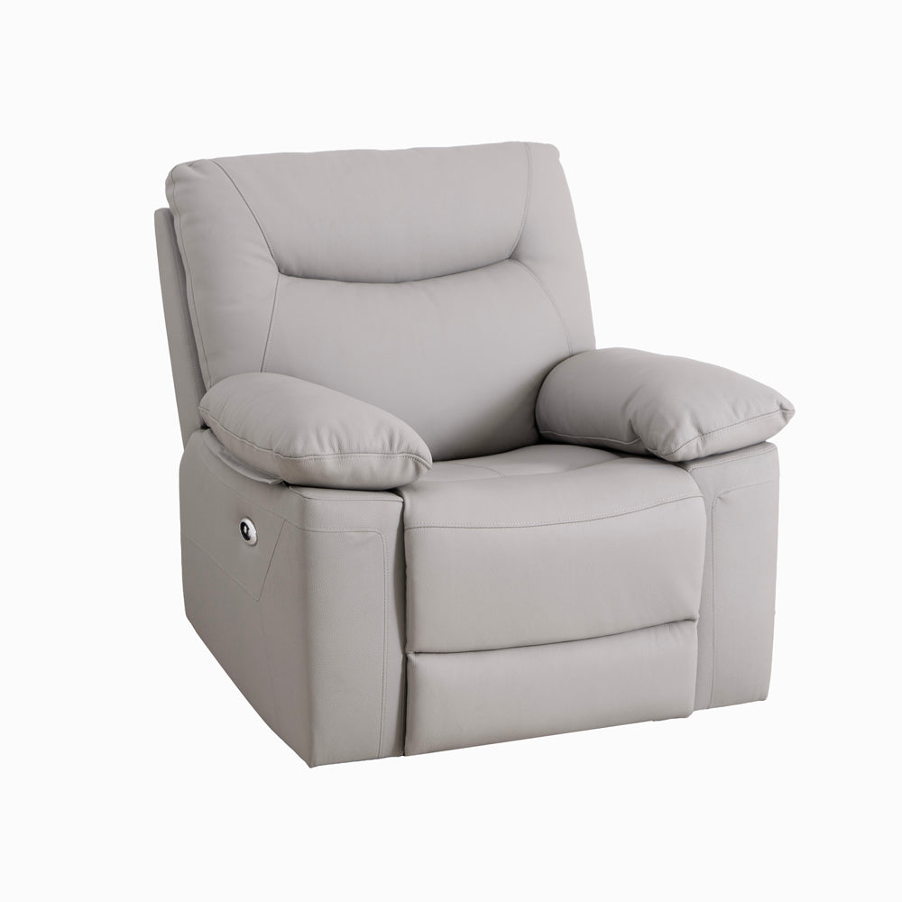 Florence Pearl Grey Power Recliner Armchair