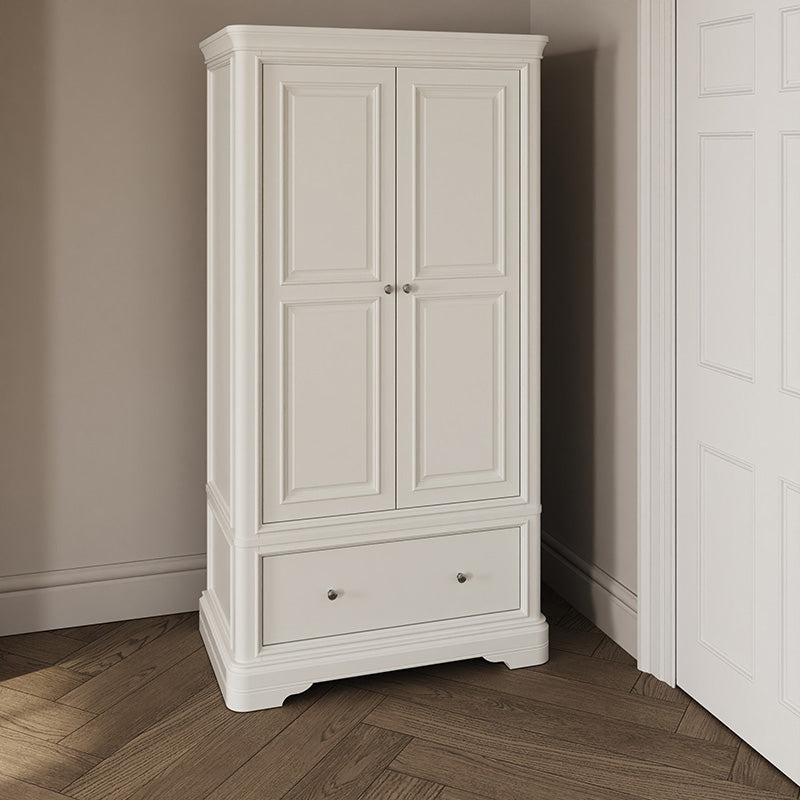 Harrington Bone Painted Double Wardrobe
