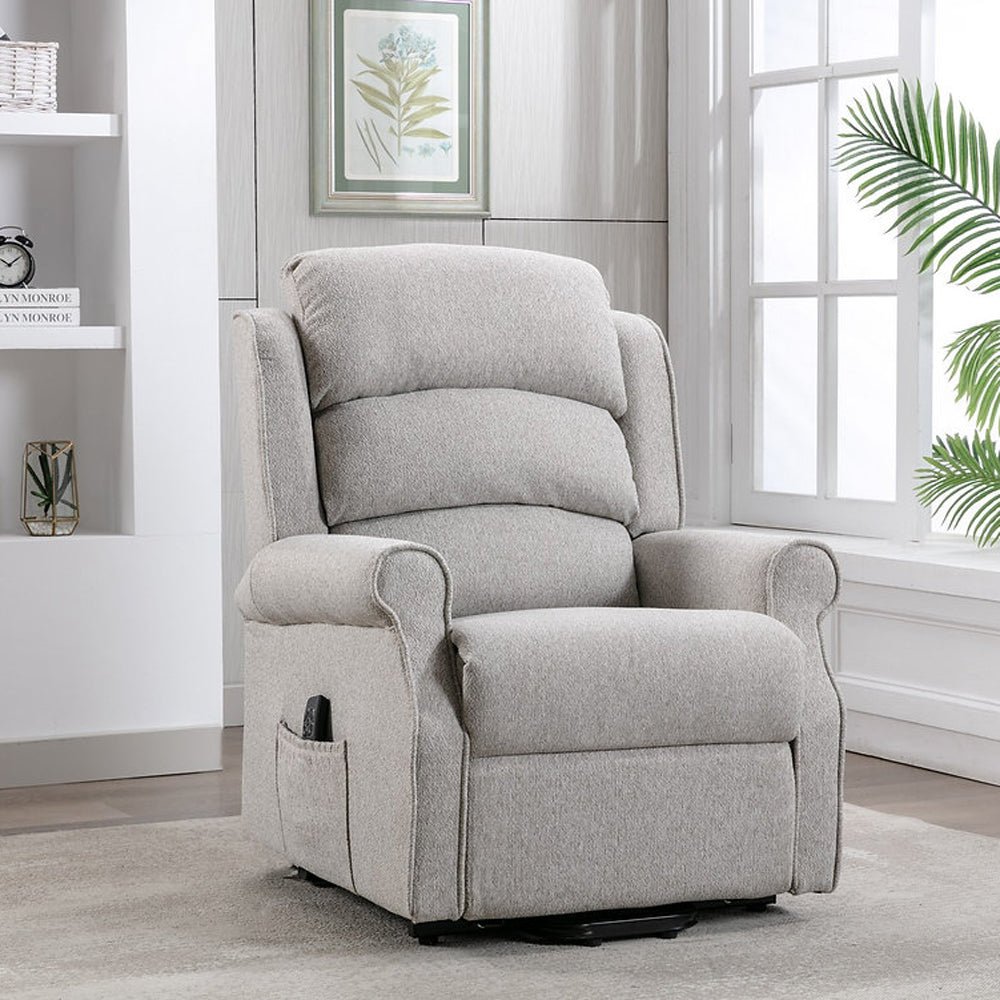 Andover Linen Dual Motor Lift & Tilt - Linen - The Furniture Warehouse