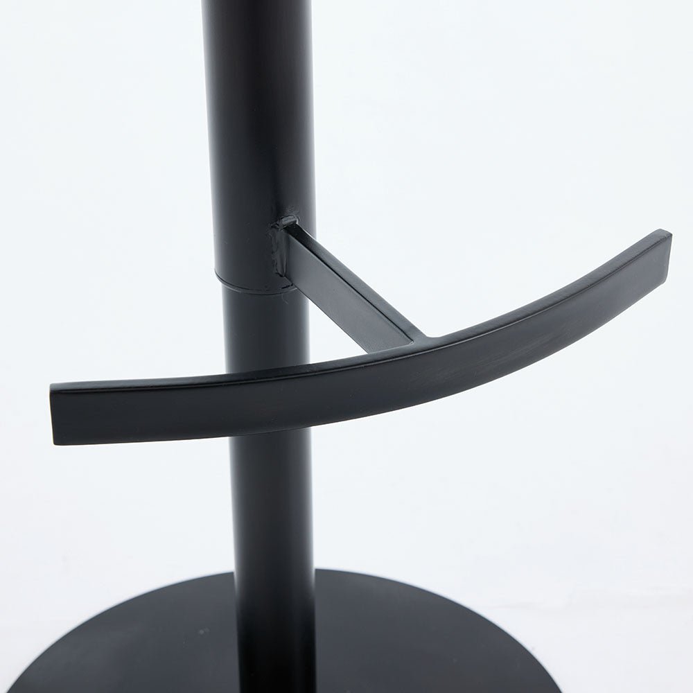 Biscuit Panel Stitch Bar Stool with Metal Legs - The Furniture Warehouse