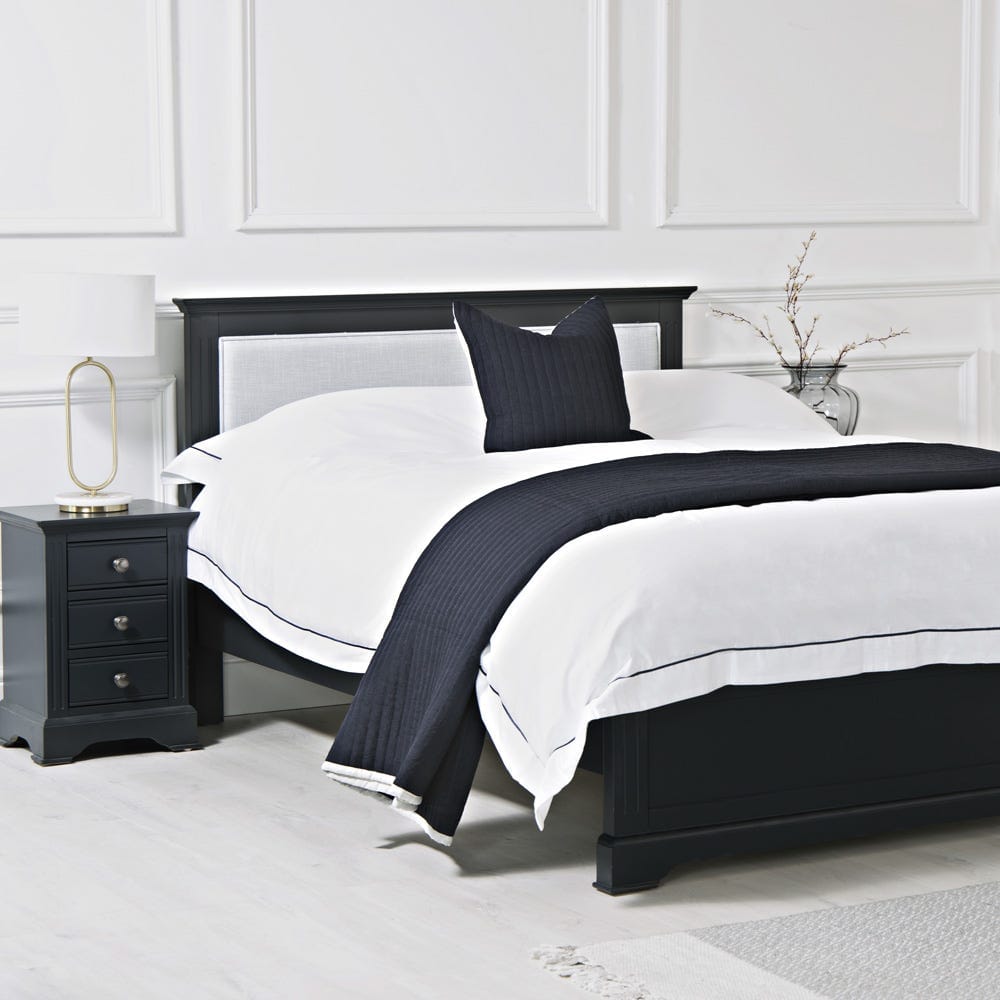 Banbury Midnight Grey Painted Double Bed Frame