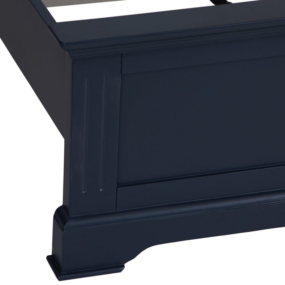 Banbury Midnight Grey Painted Double Bed Frame