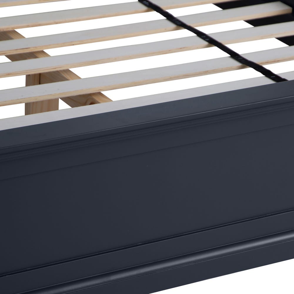 Banbury Midnight Grey Painted Double Bed Frame