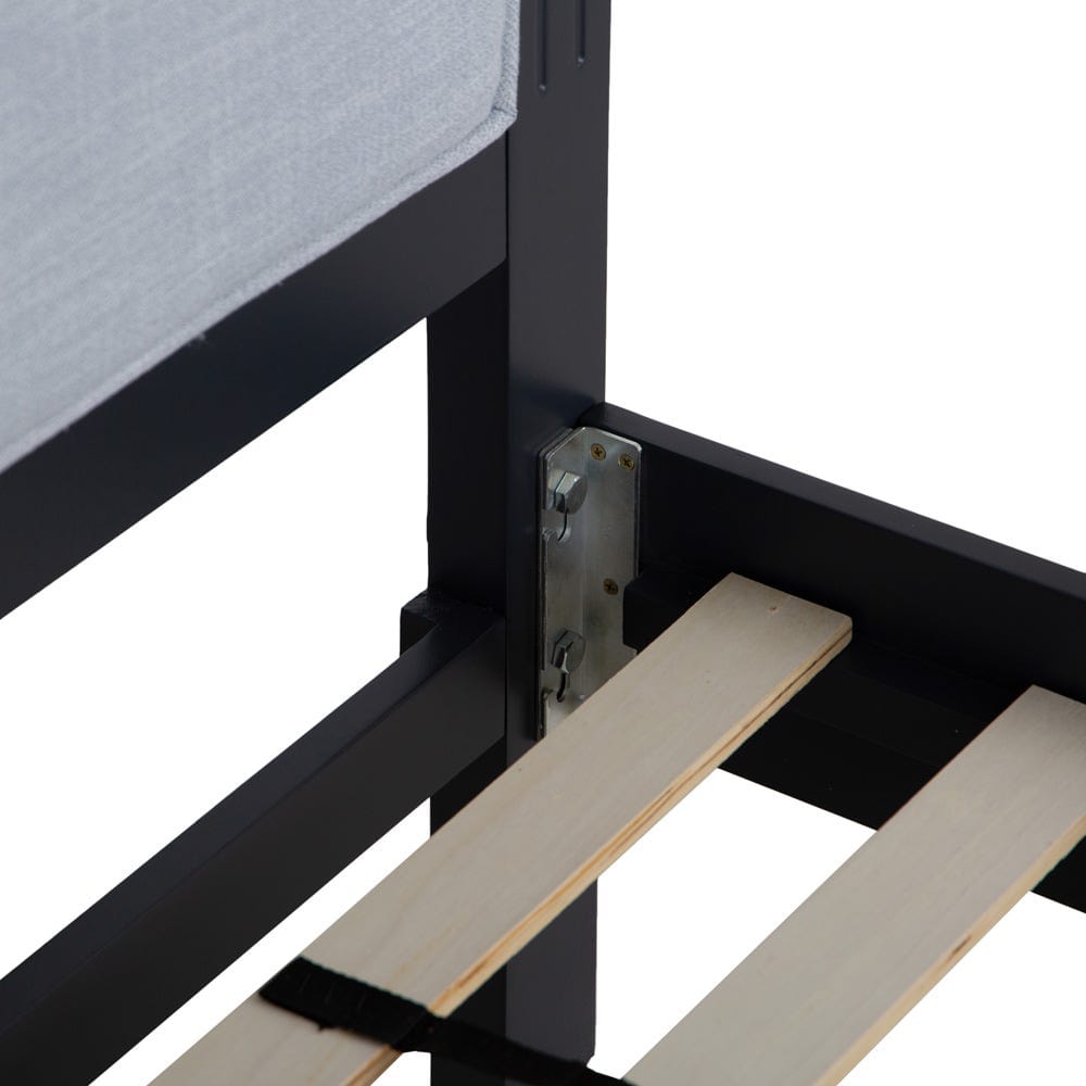 Banbury Midnight Grey Painted Double Bed Frame
