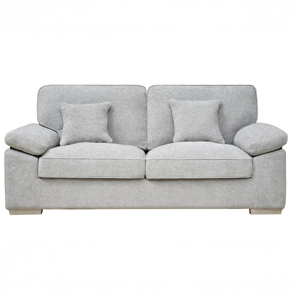 York Grey 3 Seater Sofa