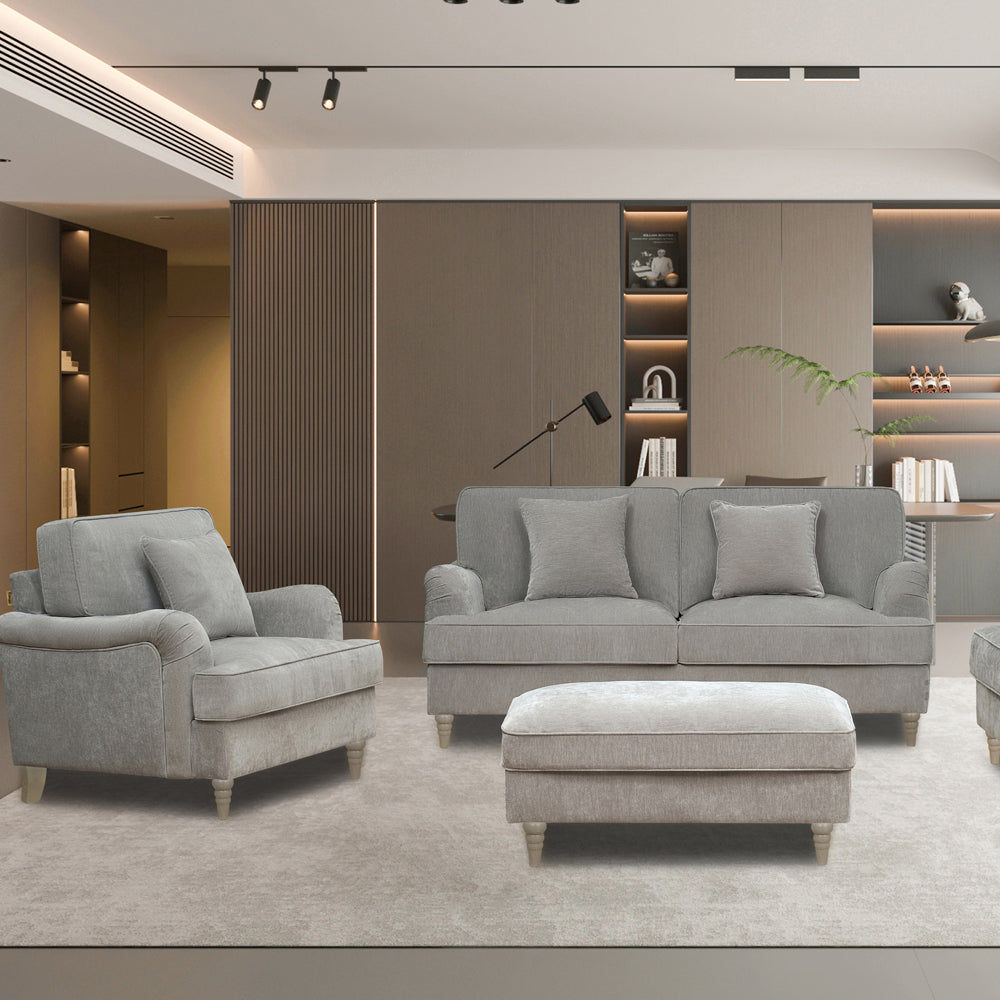 Stowe Grey Foot Stool