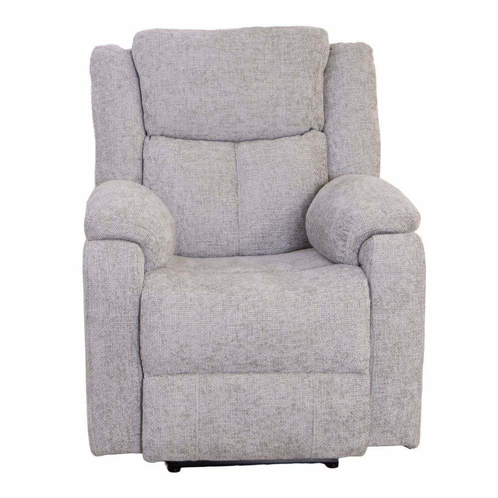 Rome Silver Power Recliner Armchair