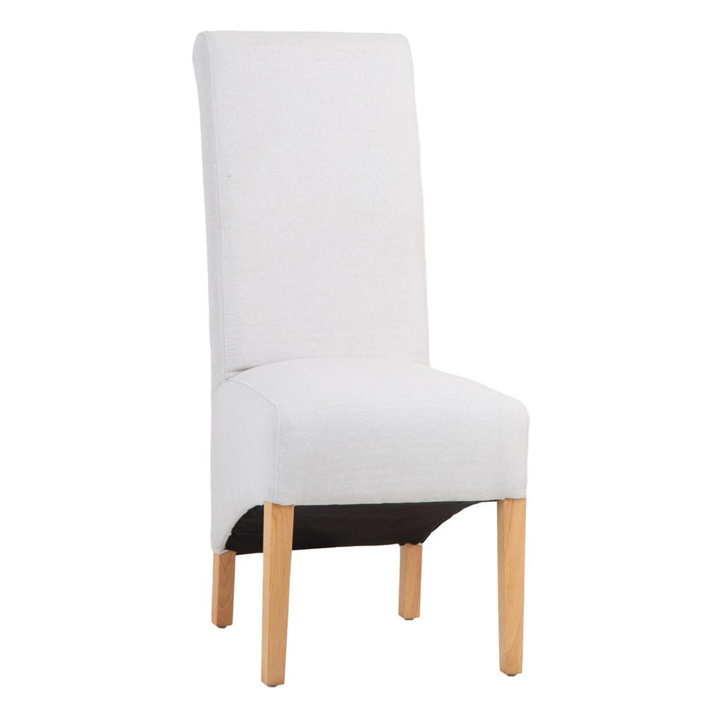 Holcombe Beige Classic Scroll Back Dining Chair