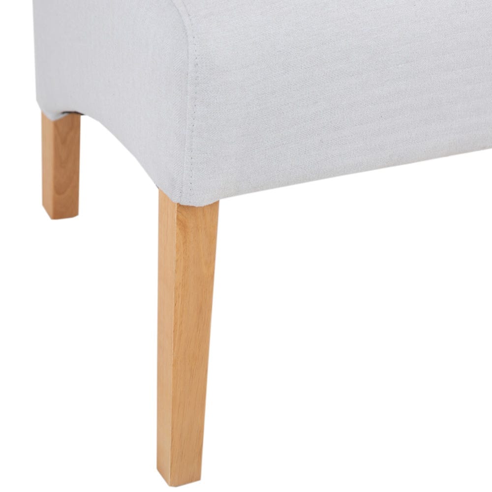 Holcombe Beige Classic Scroll Back Dining Chair