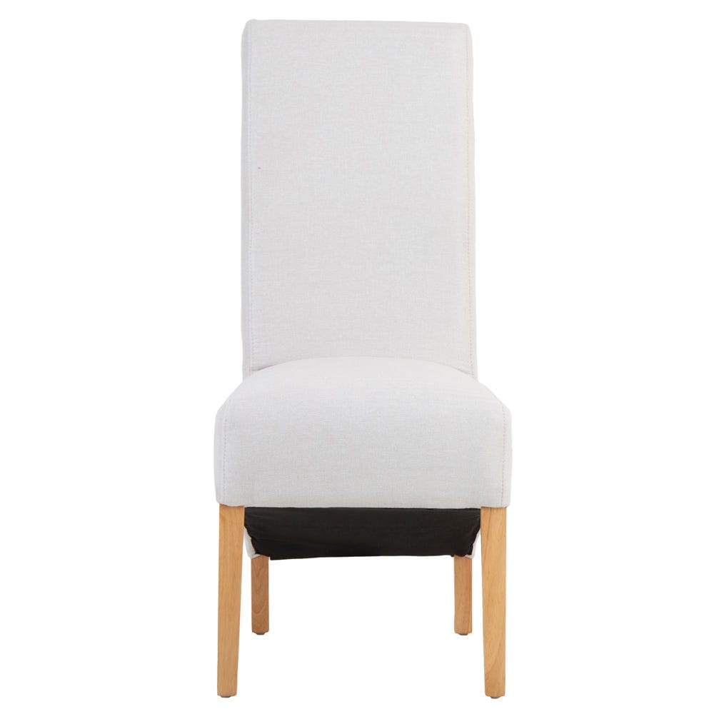 Holcombe Beige Classic Scroll Back Dining Chair