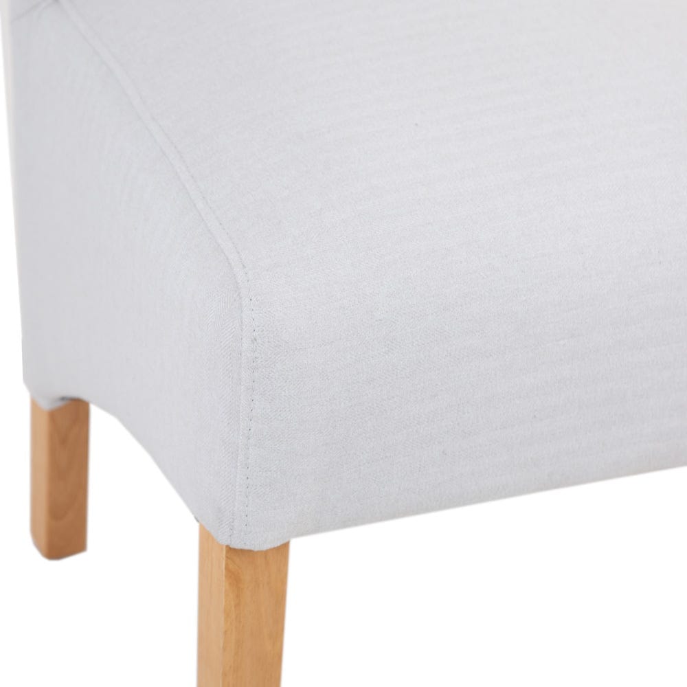 Holcombe Beige Classic Scroll Back Dining Chair