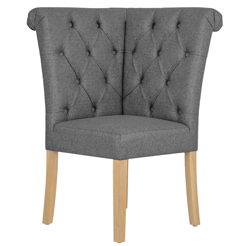 Torino Dark Grey Bedroom Corner Bench
