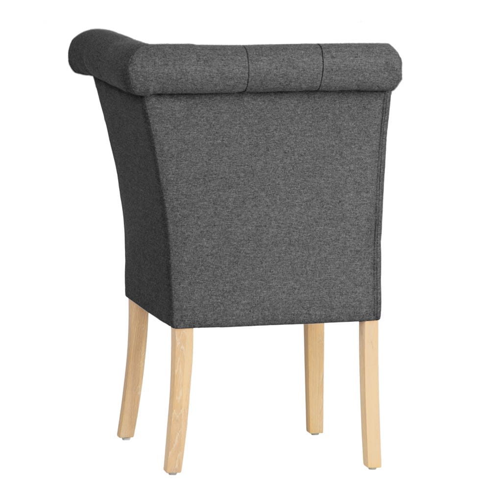 Torino Dark Grey Scroll Back Corner Bench