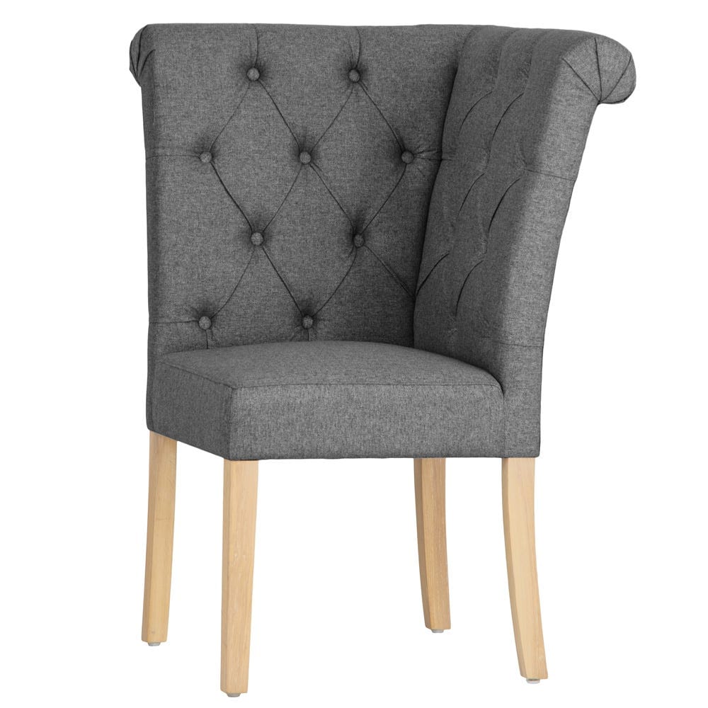 Torino Dark Grey Bedroom Corner Bench