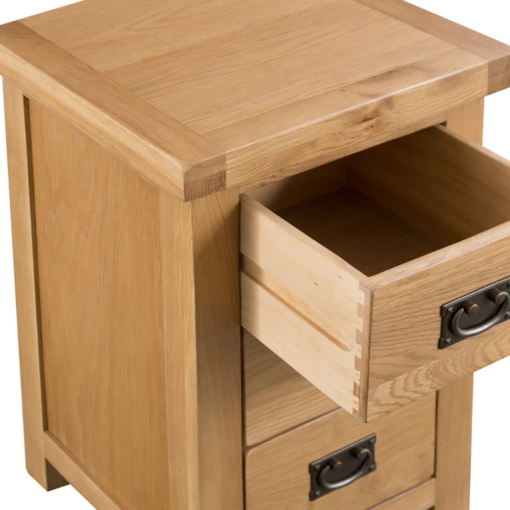 Winchester Oak Large 3 Drawer Bedside