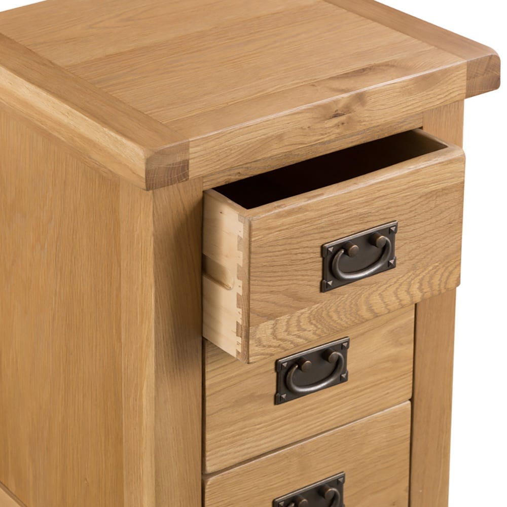Winchester Oak Large 3 Drawer Bedside