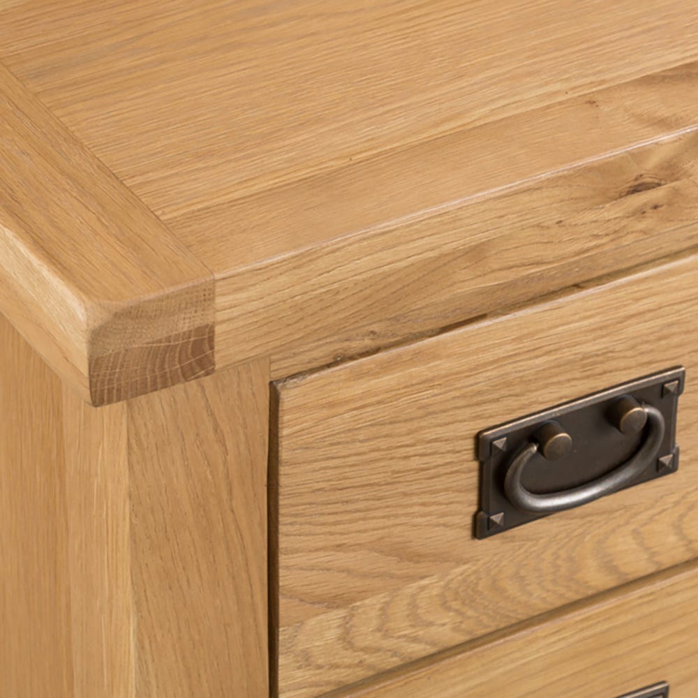 Winchester Oak Large 3 Drawer Bedside