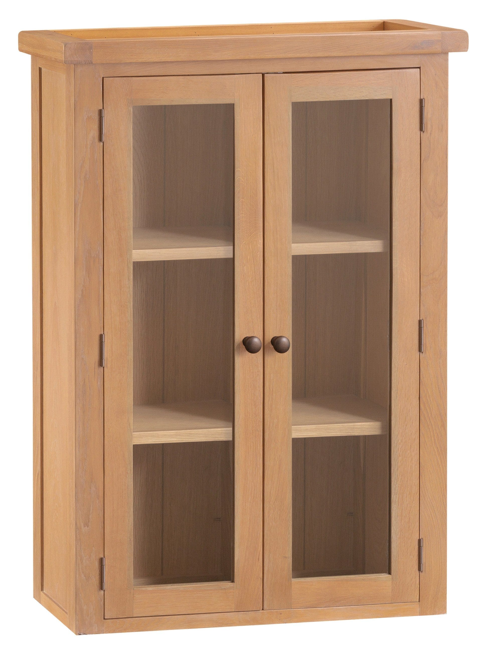 Winchester Oak Mini Glass Dresser Top
