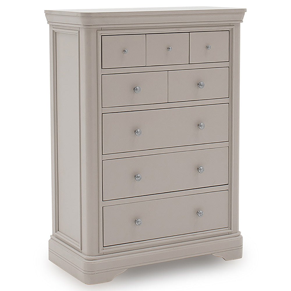 Harrington Taupe Painted 8 Drawer Chest