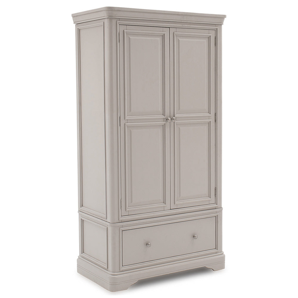 Harrington Taupe Painted Double Wardrobe