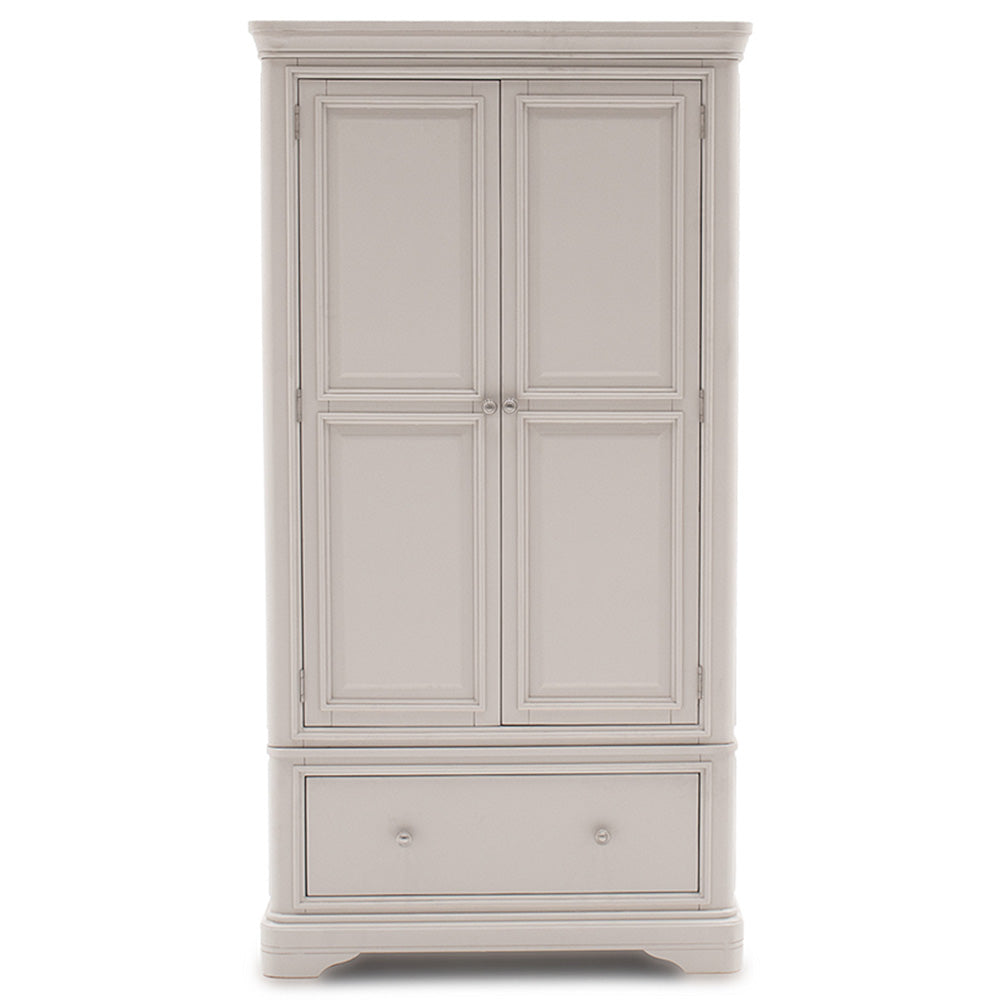 Harrington Taupe Painted Double Wardrobe