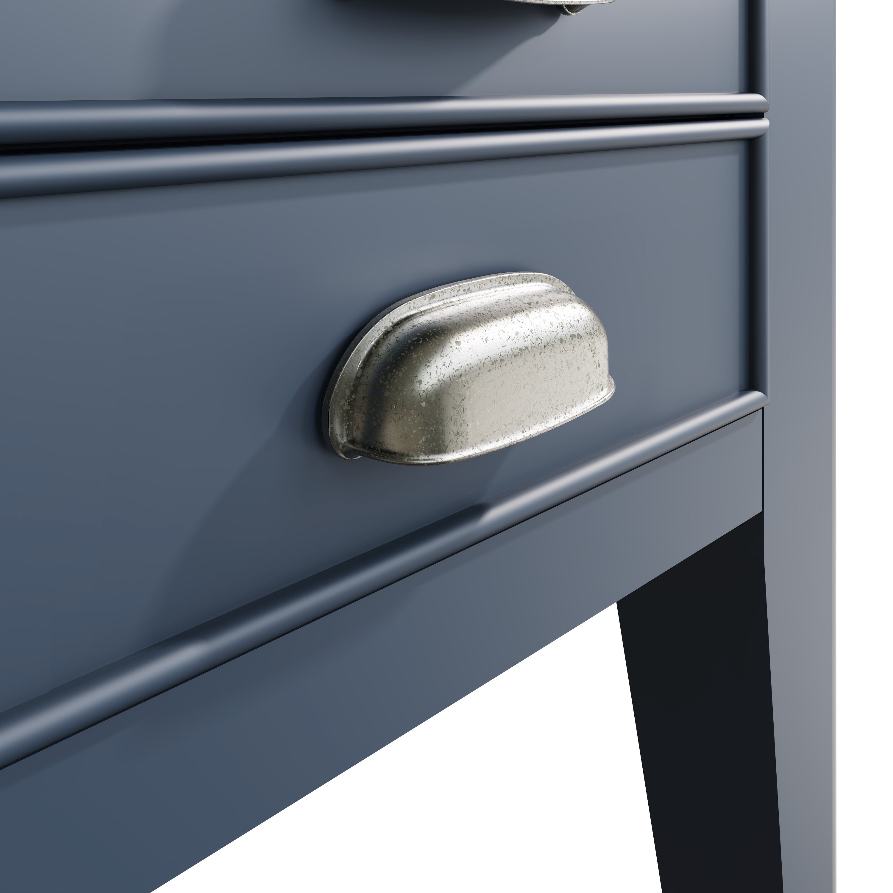Wessex Smoked Oak Blue Painted Lamp Table