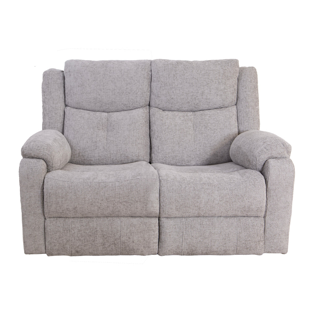 Rome Silver Power Recliner 2 Seater Sofa