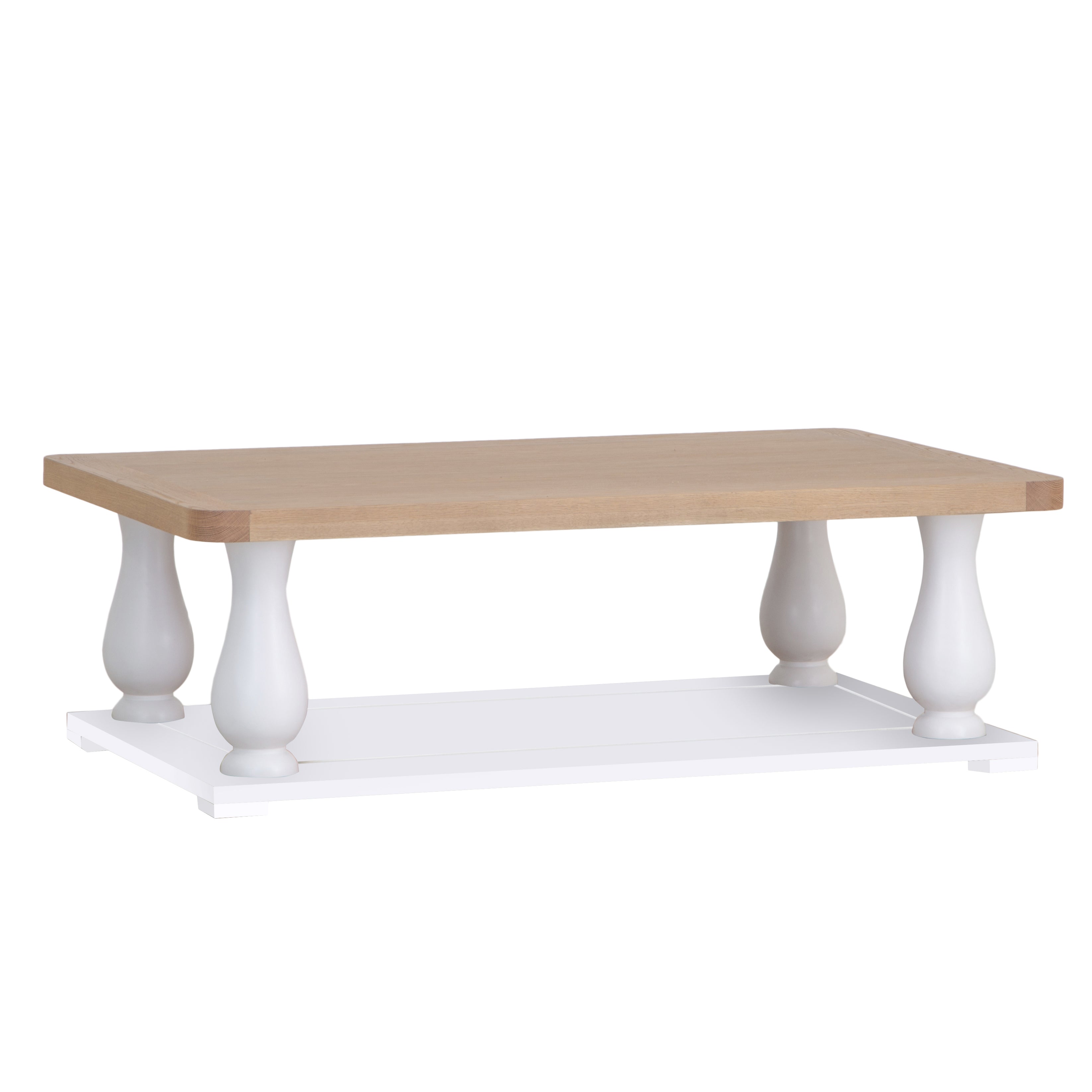 Dorset White Painted Oak Large Coffee Table