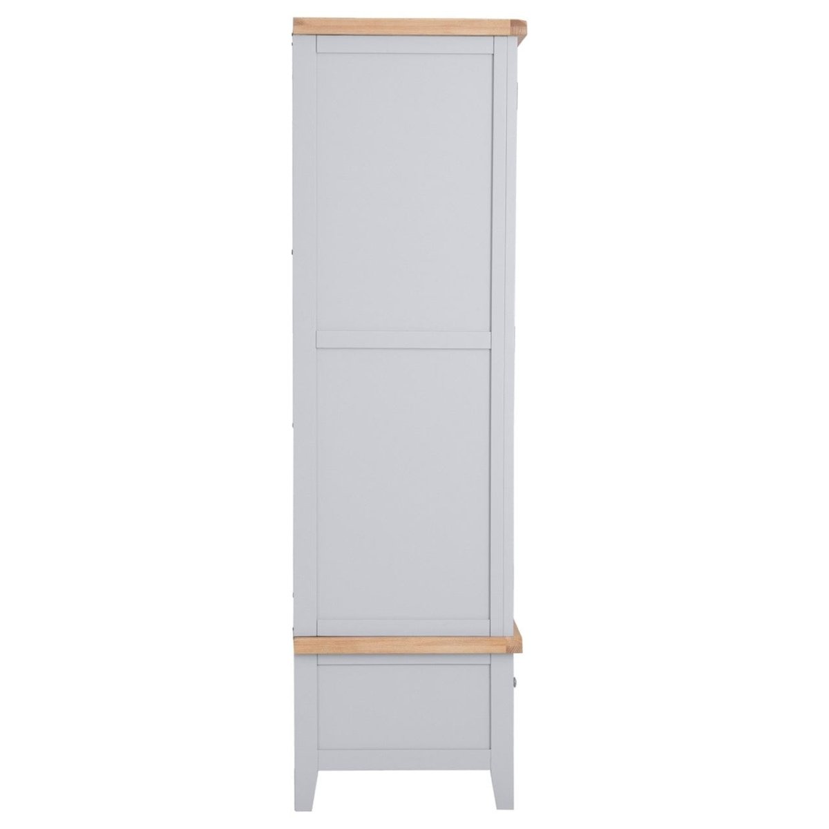 Eaton Grey Painted Oak Double Wardrobe - The Furniture Warehouse