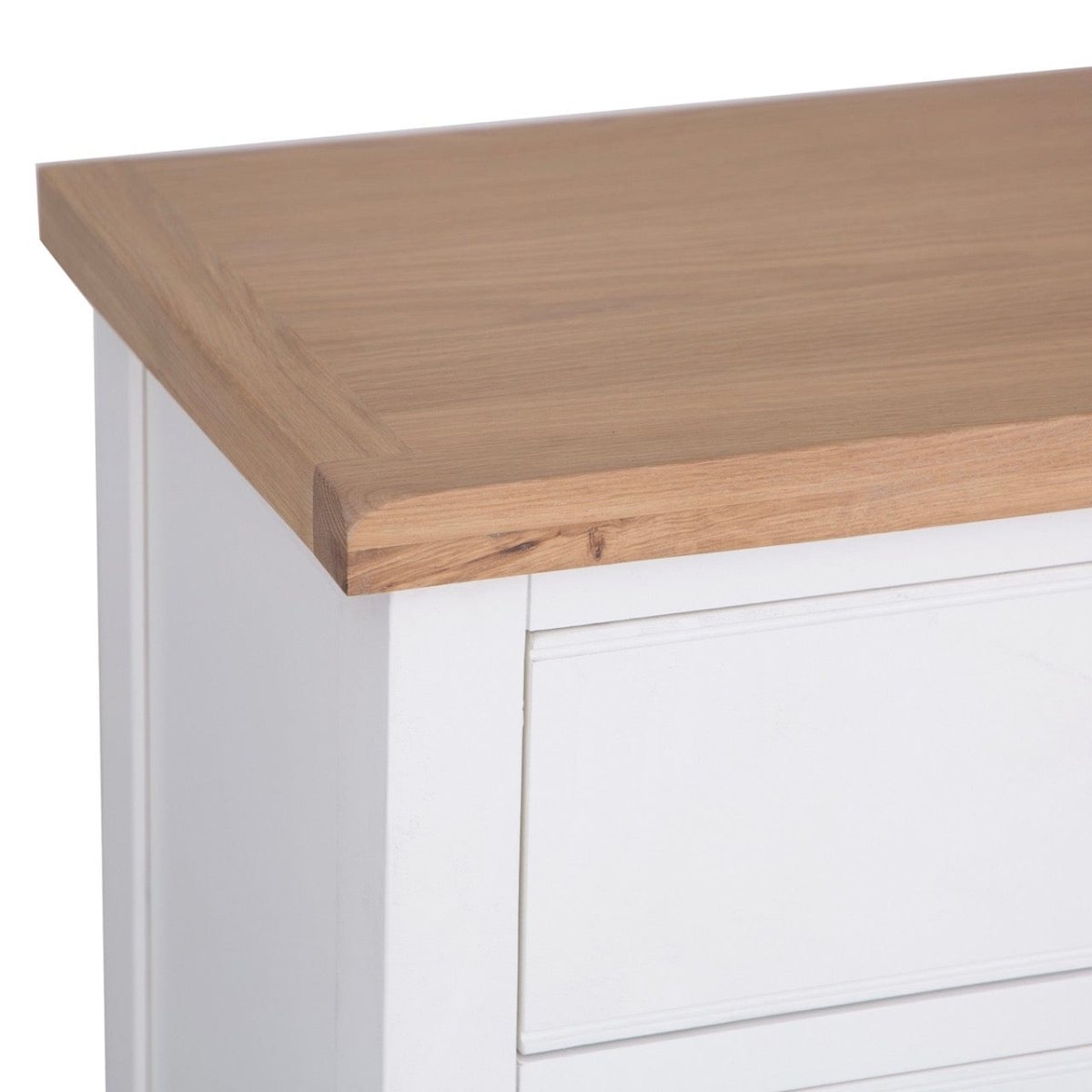 Eaton White Painted Oak 6 Drawer Chest - The Furniture Warehouse