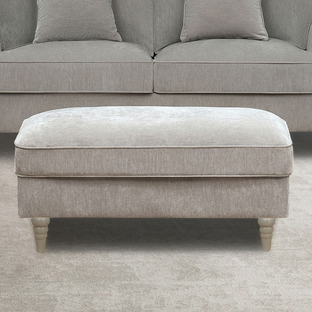 Stowe Grey Foot Stool