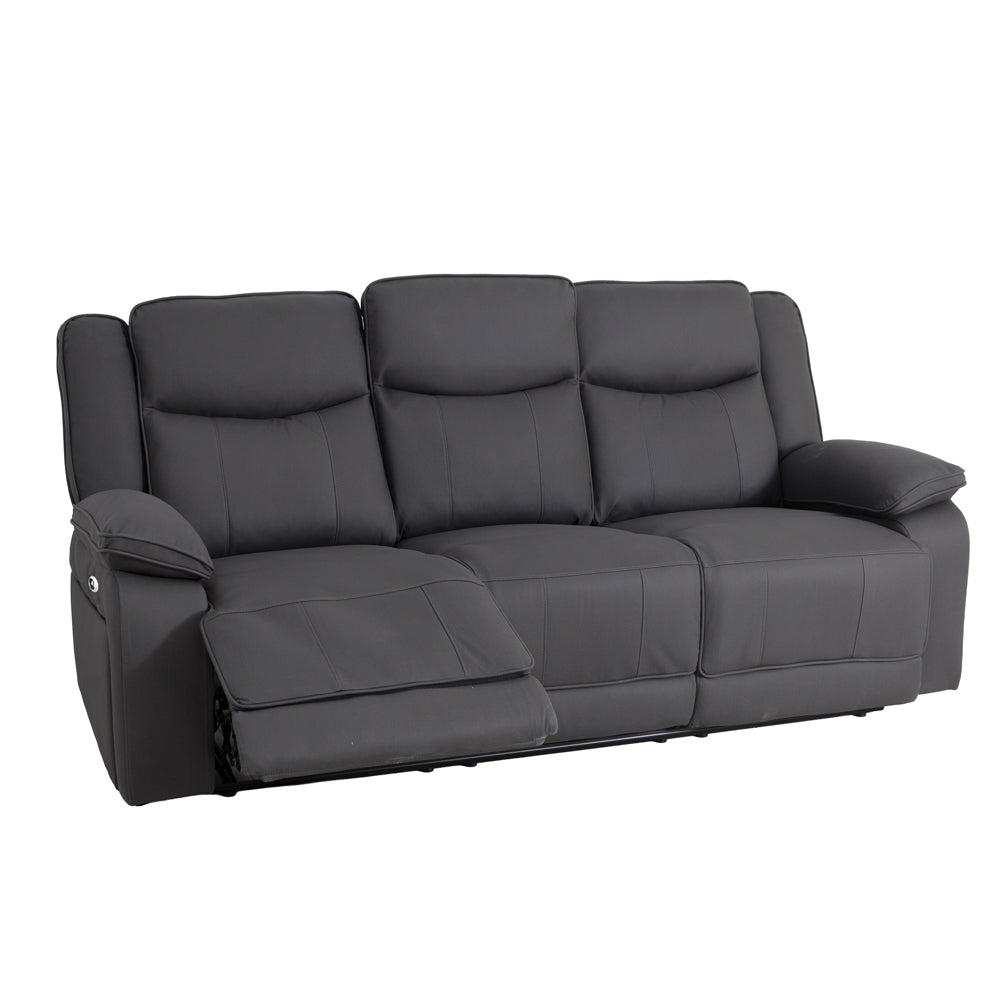 Milan Mocha Power Recliner 3 Seater Sofa