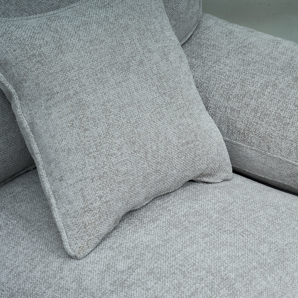 York Grey 3 Seater Sofa