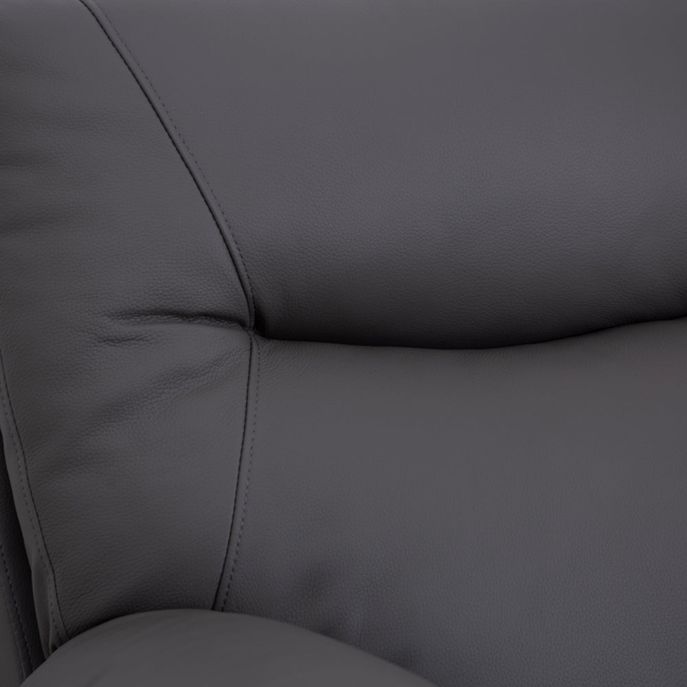 Florence Pewter Power Corner Sofa with Console