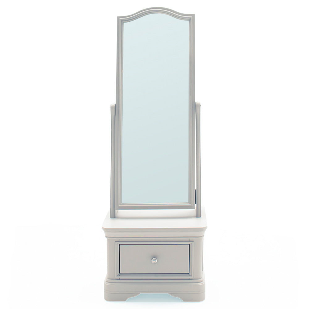 Harrington Taupe Painted Cheval Mirror