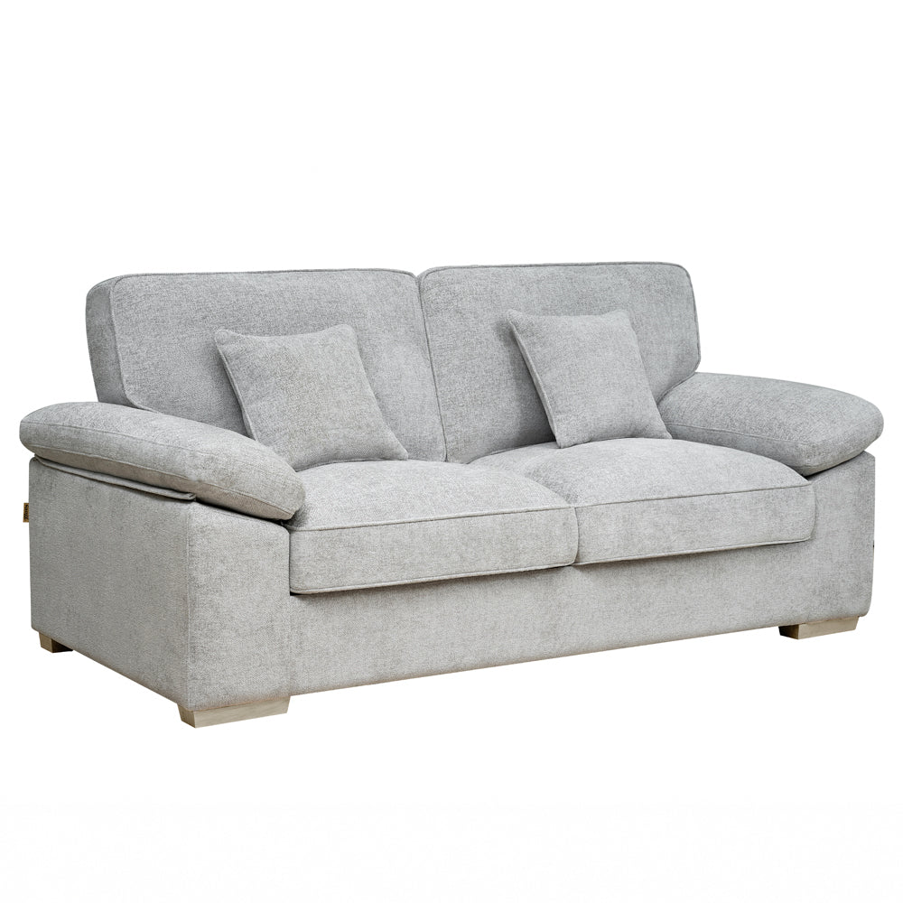York Grey 3 Seater Sofa