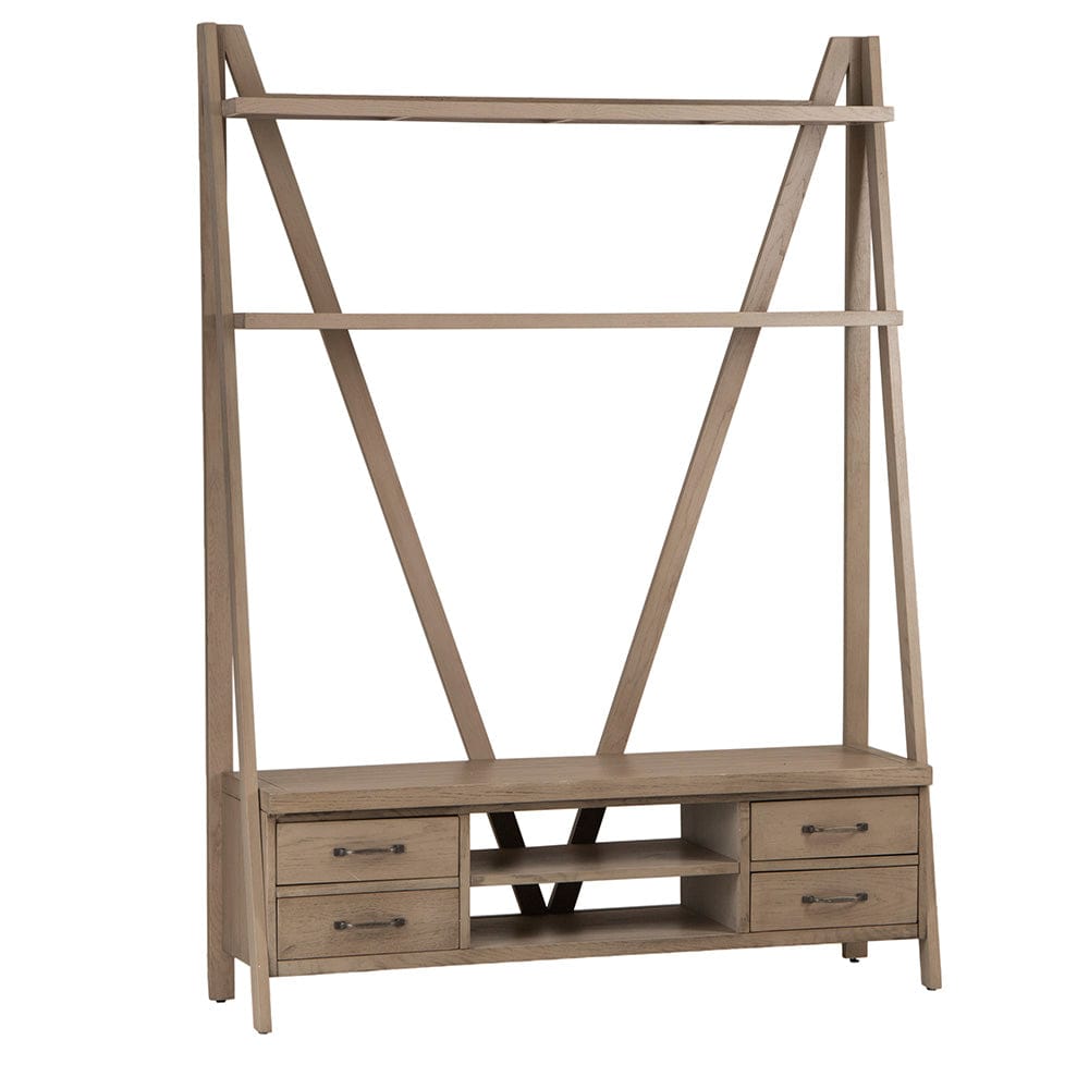 Falmouth Oak Bookcase TV Unit