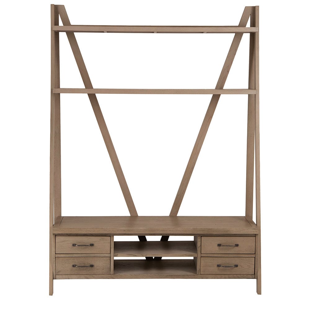 Falmouth Oak Bookcase TV Unit