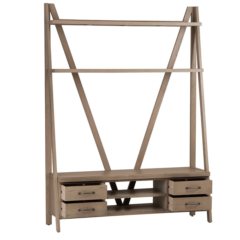 Falmouth Oak Bookcase TV Unit