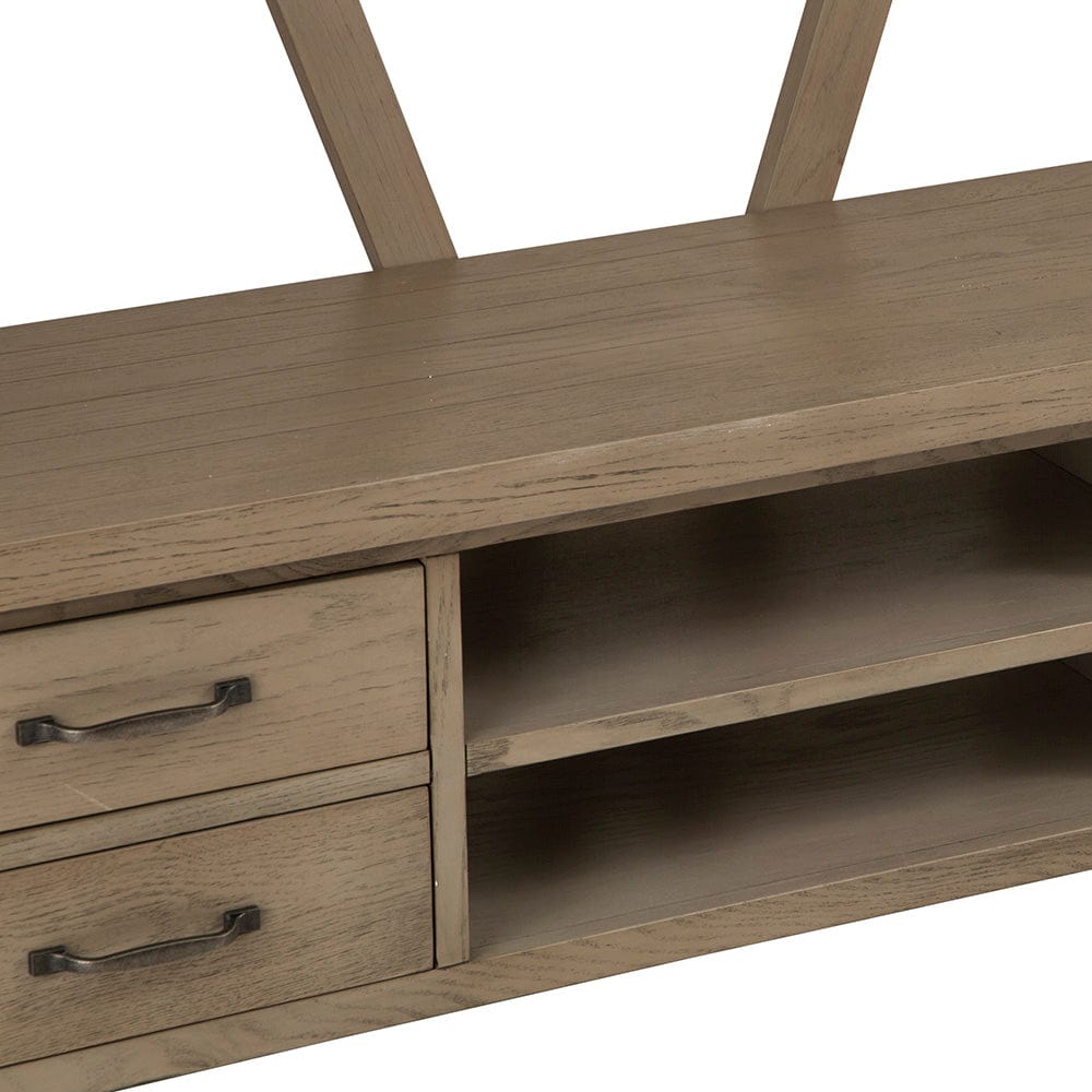 Falmouth Oak Bookcase TV Unit
