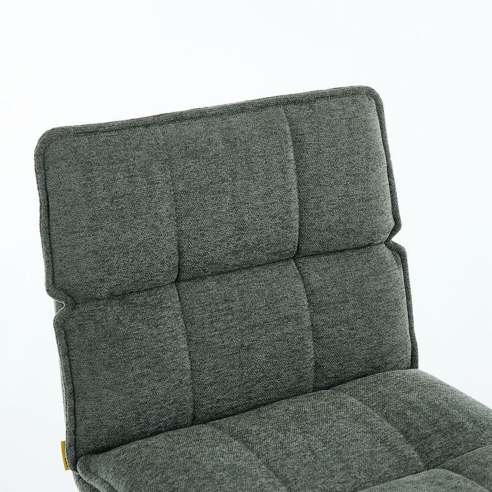 Forest Green Luxe Panel Stitch Bar Stool - The Furniture Warehouse