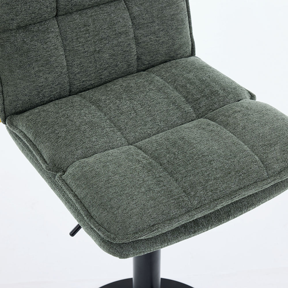 Forest Green Luxe Panel Stitch Bar Stool - The Furniture Warehouse