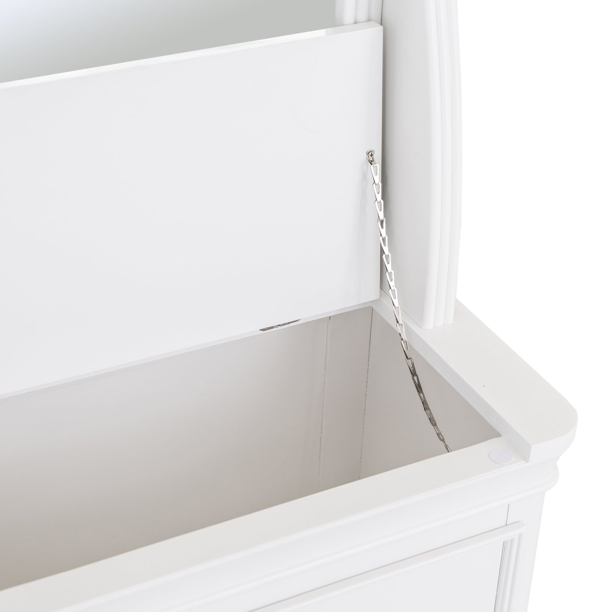 Foxton White Painted Cheval Mirror - The Furniture Warehouse