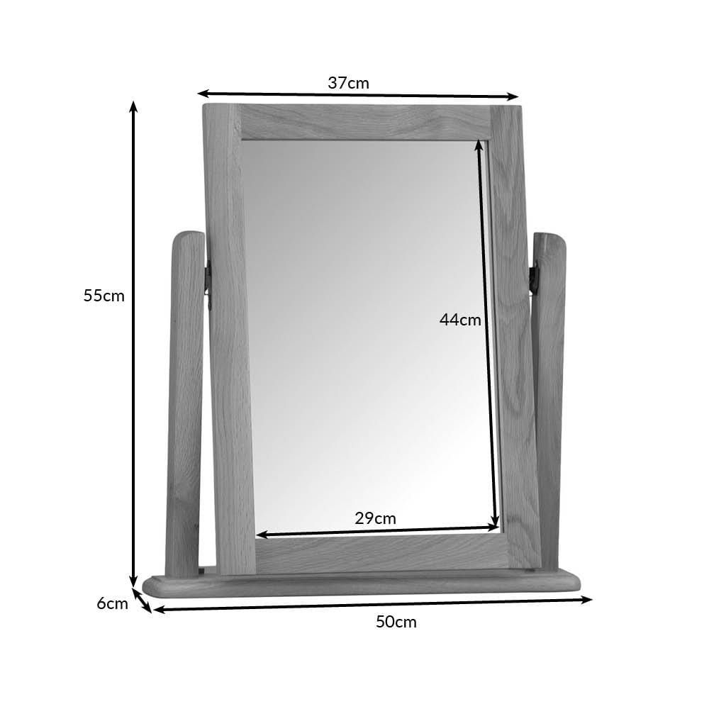 Gloucester Oak Dressing Table Mirror